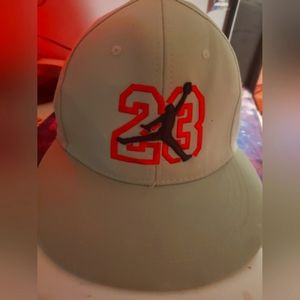 Jordan adjustable hat. (Color is lime green.